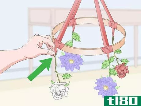 Image titled Make a Hanging Flower Chandelier Step 15