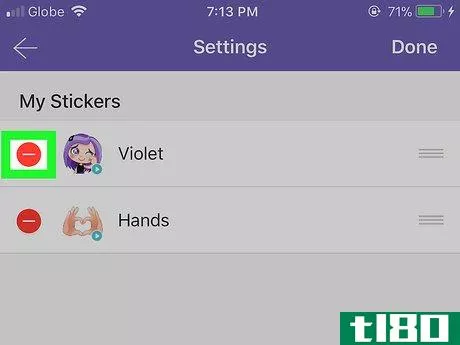 Image titled Delete Stickers on Viber on iPhone or iPad Step 6