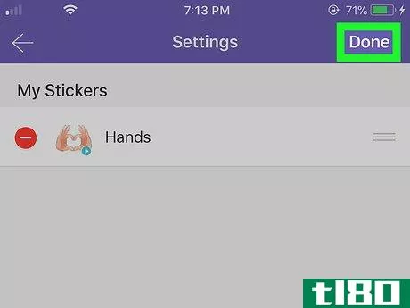 Image titled Delete Stickers on Viber on iPhone or iPad Step 8