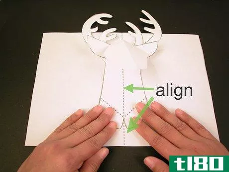 Image titled Make a Reindeer Pop up Card (Robert Sabuda Method) Step 19