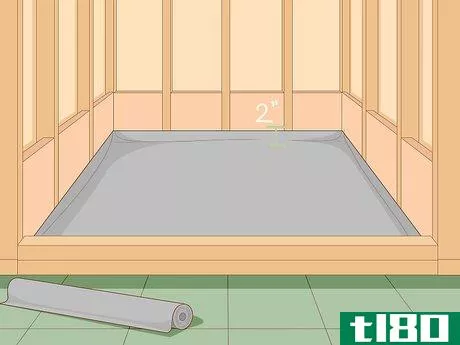 Image titled Make a Shower Pan Step 10