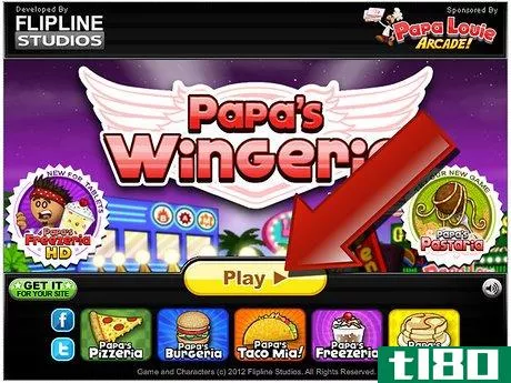 Image titled Play Papa's Wingeria Step 3