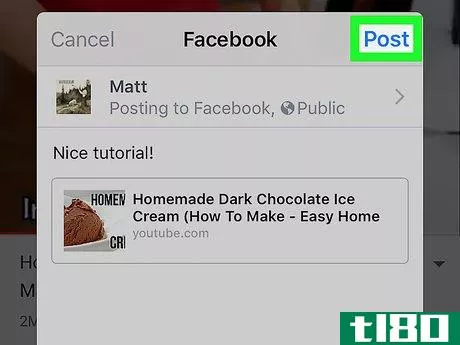 Image titled Post a YouTube Video on Facebook Step 8
