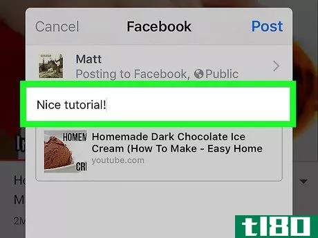 Image titled Post a YouTube Video on Facebook Step 7
