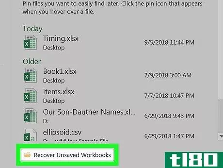 Image titled Recover an Unsaved Excel File on PC or Mac Step 5