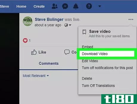 Image titled Save Live Videos from Facebook on PC or Mac Step 8