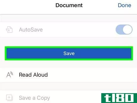 Image titled Save a Word Document in iCloud Step 4