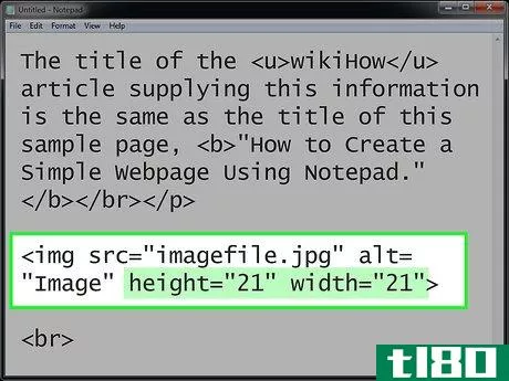 Image titled Set Image Width and Height Using HTML Step 3