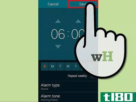 Image titled Set the Alarm Clock on a Motorola RAZR Phone Step 8