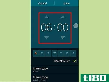 Image titled Set the Alarm Clock on a Motorola RAZR Phone Step 7