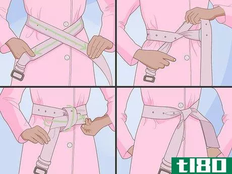 Image titled Tie a Belt on a Trench Coat Step 1