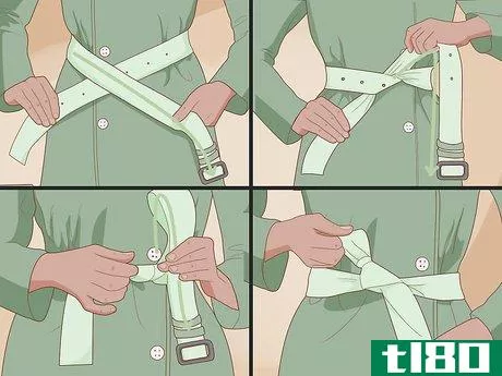 Image titled Tie a Belt on a Trench Coat Step 3