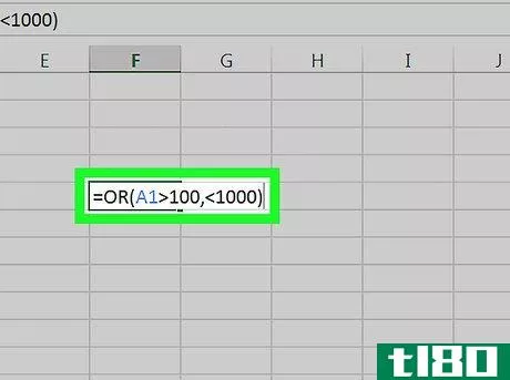 Image titled Use Or in Excel on PC or Mac Step 4