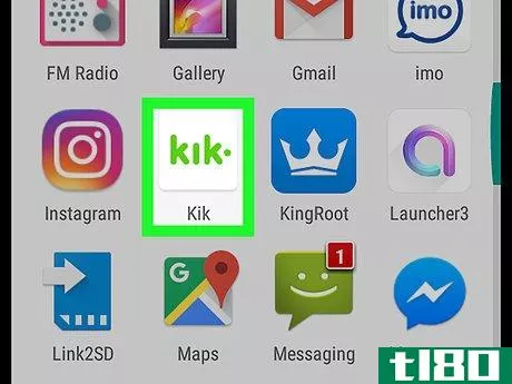 Image titled Use Bitmoji on Kik on Android Step 1
