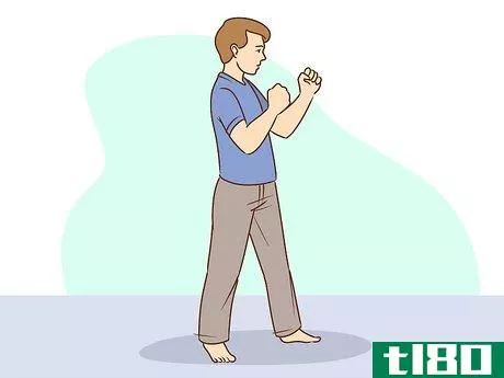 Image titled Use a Front Kick for Self Defense Step 2