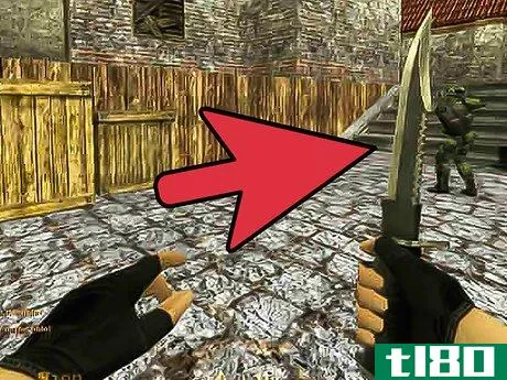 Image titled Use a Knife Efficiently in Counter Strike Step 1