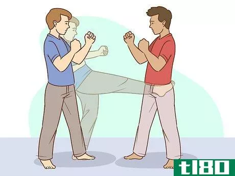 Image titled Use a Front Kick for Self Defense Step 7