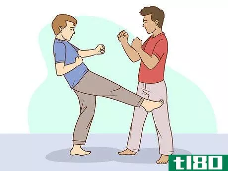Image titled Use a Front Kick for Self Defense Step 11