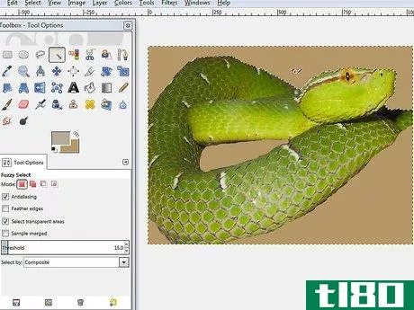 Image titled Use the Gimp Eraser Tool to Remove an Image Background Step 10