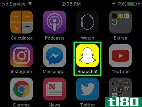 Image titled Use the Front Camera Flash on Snapchat Step 1