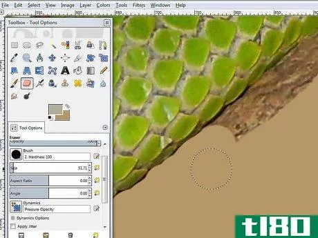 Image titled Use the Gimp Eraser Tool to Remove an Image Background Step 8