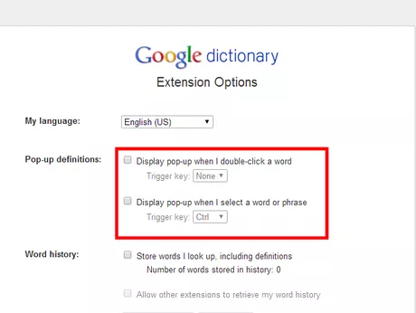 Image titled Google Dictionary Extension; pop up.png