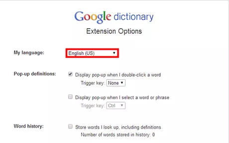 Image titled Google Dictionary Extension; language.png