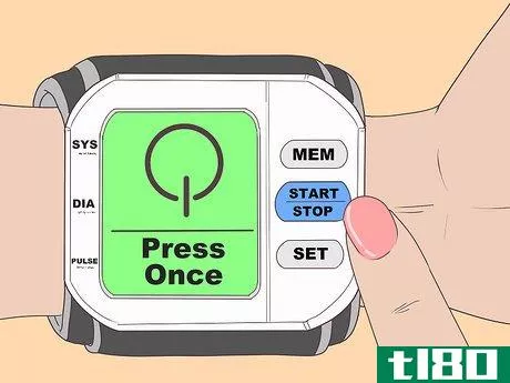 Image titled Use a Wrist Blood Pressure Monitor Step 5
