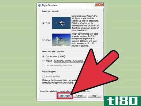 Image titled Use the Google Earth Flight Simulator Step 3