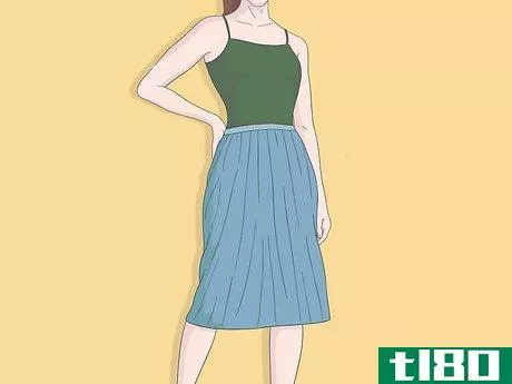 Image titled Wear a Plisse Skirt Step 1