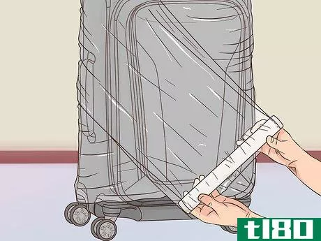 Image titled Wrap Luggage in Plastic at Home Step 7