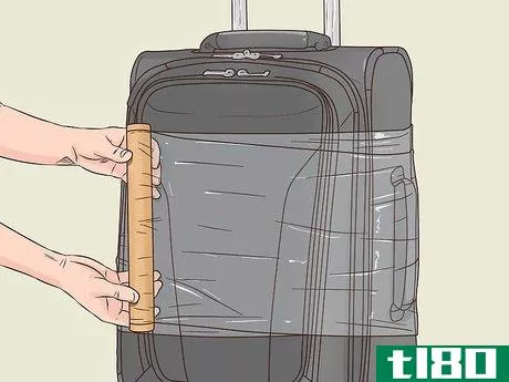 Image titled Wrap Luggage in Plastic at Home Step 5