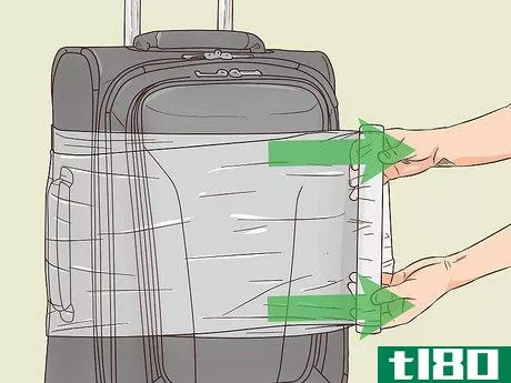 Image titled Wrap Luggage in Plastic at Home Step 6