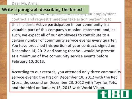 Image titled Write a Breach of Contract Letter Step 7