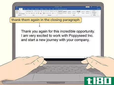 Image titled Write a Job Acceptance Letter Step 8
