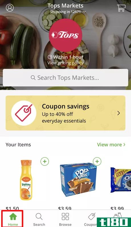 Image titled Use Instacart on an iPhone or iPad Step 2.png