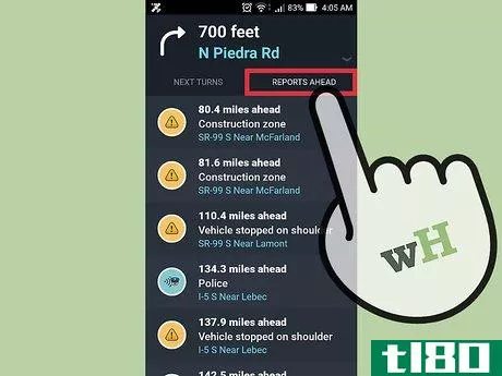 Image titled View All Local Reports on Waze Step 9