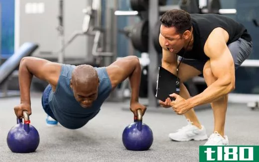 The traditional Russian kettlebell weighs about 35 pounds.