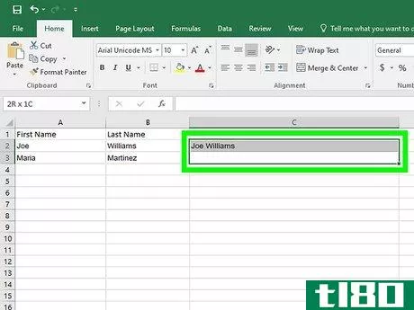 Image titled Combine Two Columns in Excel Step 14