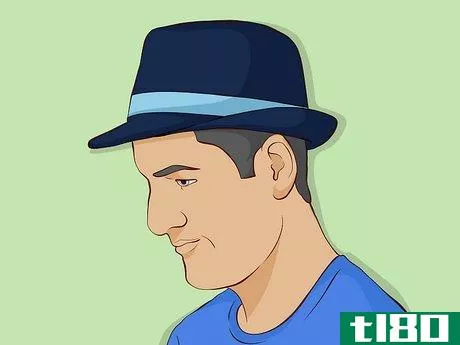 Image titled Wear a Hat with Medium Hair Guys Step 6