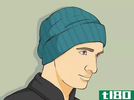 Image titled Wear a Hat with Medium Hair Guys Step 4