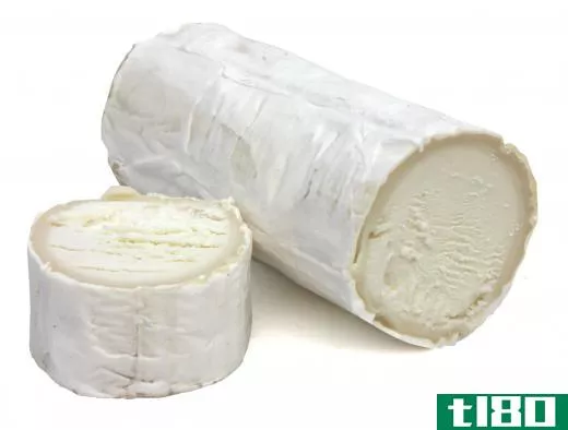 Cheese made with goat milk.