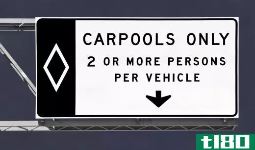 Carpooling can help reduce vehicle emissions.