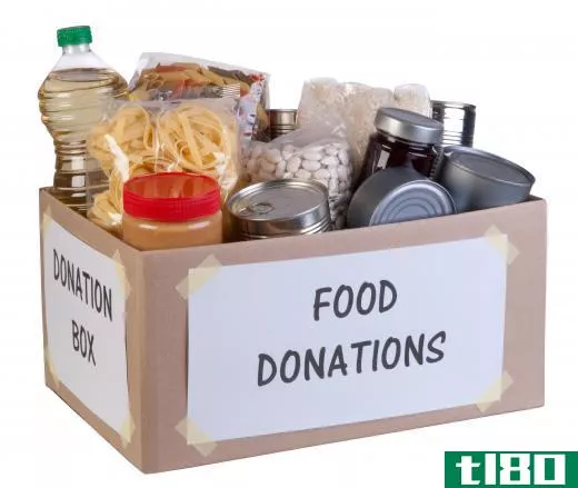 Food donations to help in a natural disaster need to be sent to the right location.