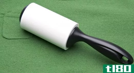 A lint roller can be used to pick up loose cat hair.