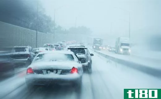 A blizzard can make driving highly dangerous.