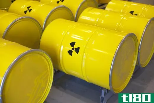 Nuclear waste is usually stored in drums before transport.