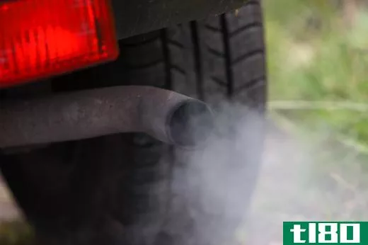 Car emissions contribute to air pollution.