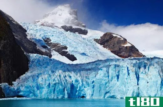 Fjords are formed in part because of the slow movement of glaciers during the ice age.