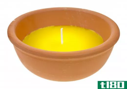 Citronella candles can help deter mosquitos.